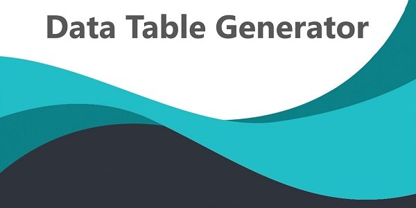 обзор плагина data table generator