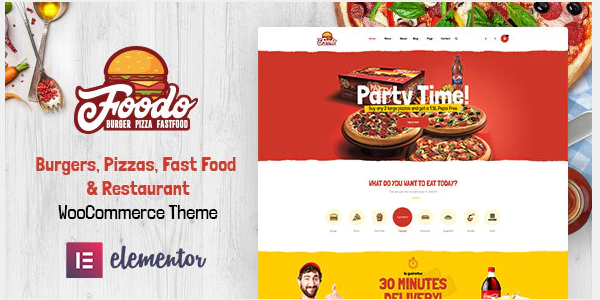 обзор wordpress темы foodo